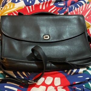 Coach  Black Leather G9C 5265 Briefcase